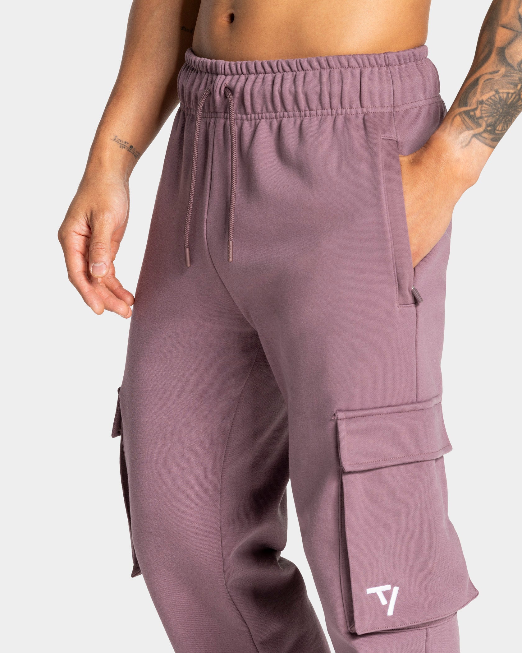 Lift Wide Leg Cargo Jogger "Mauve"