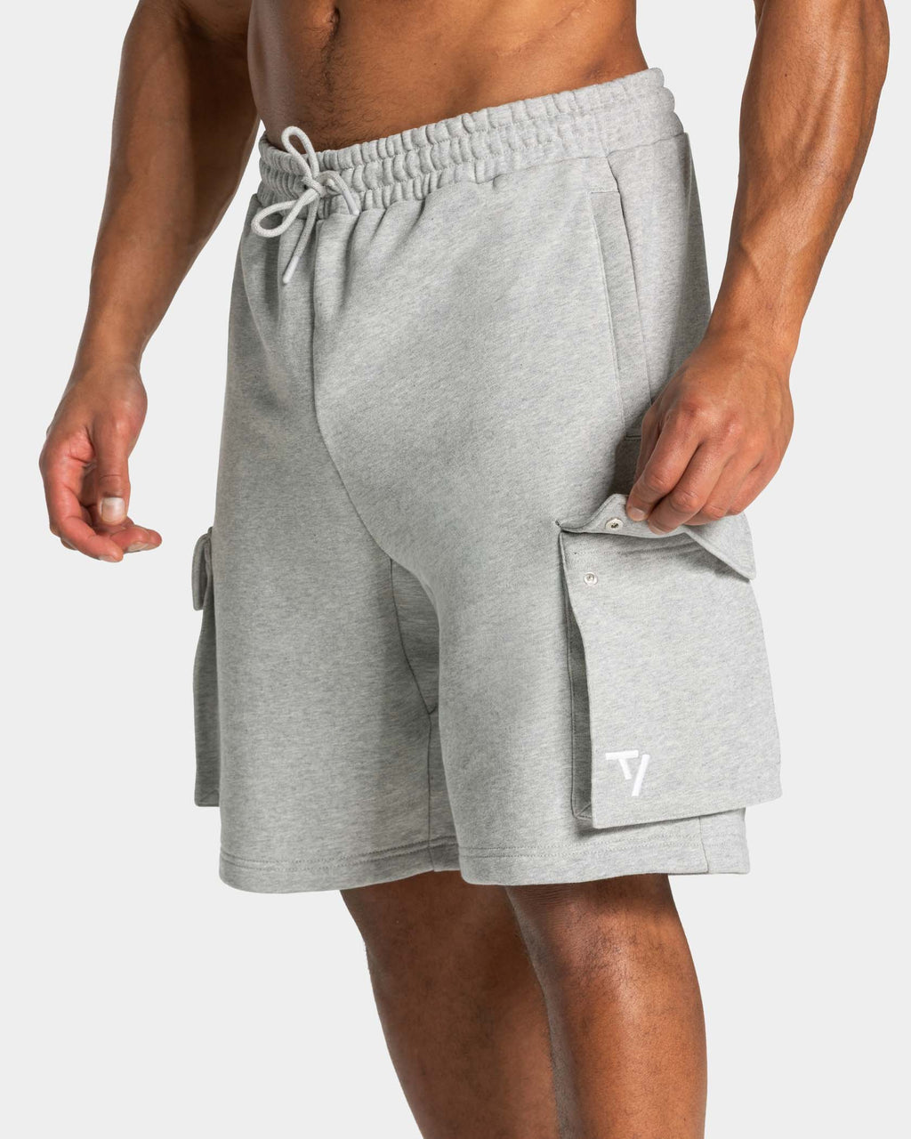 Lift Cargo Shorts "Hellgrau Meliert"