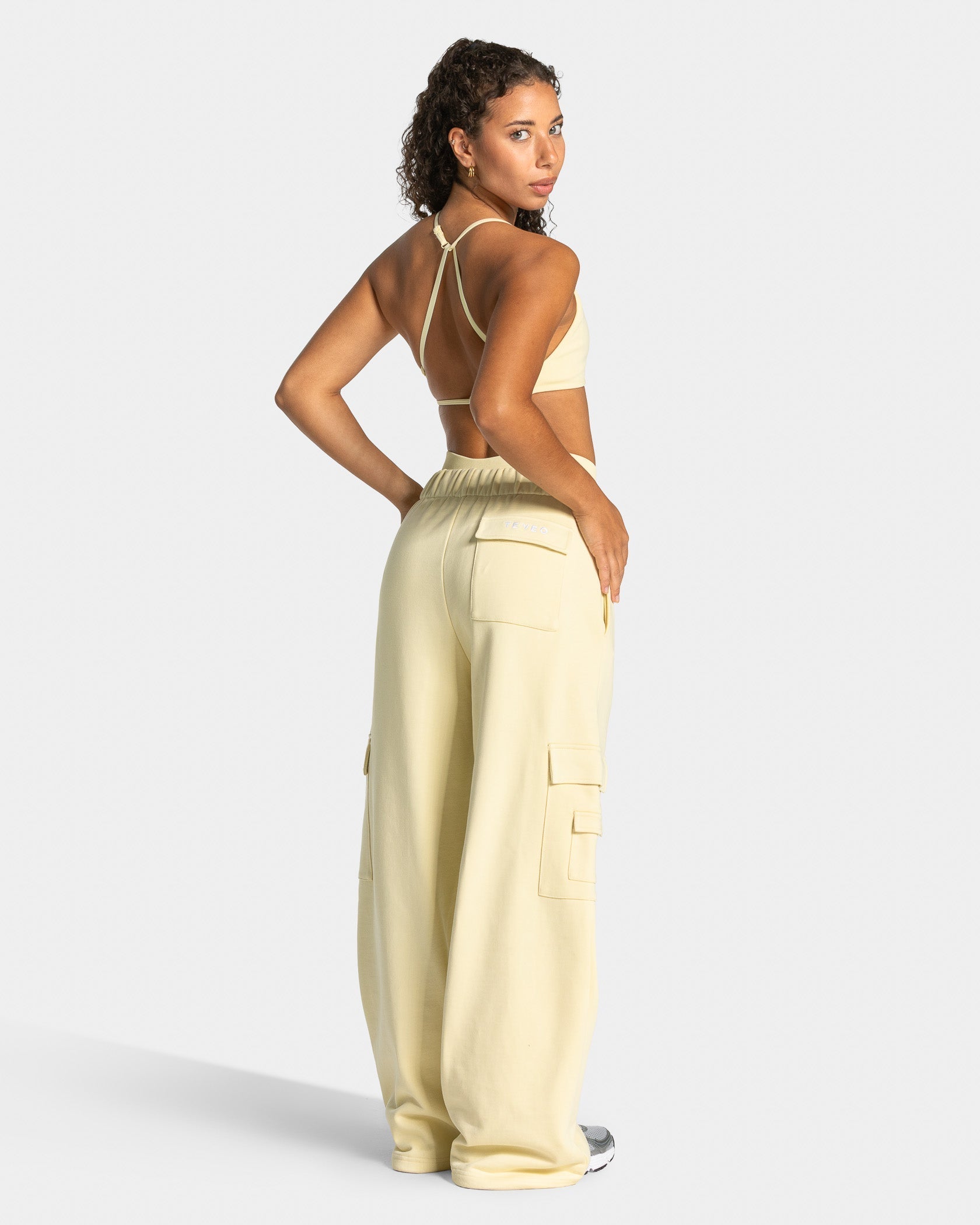 Lift Wide Leg Cargo Jogger "Butter Yellow"