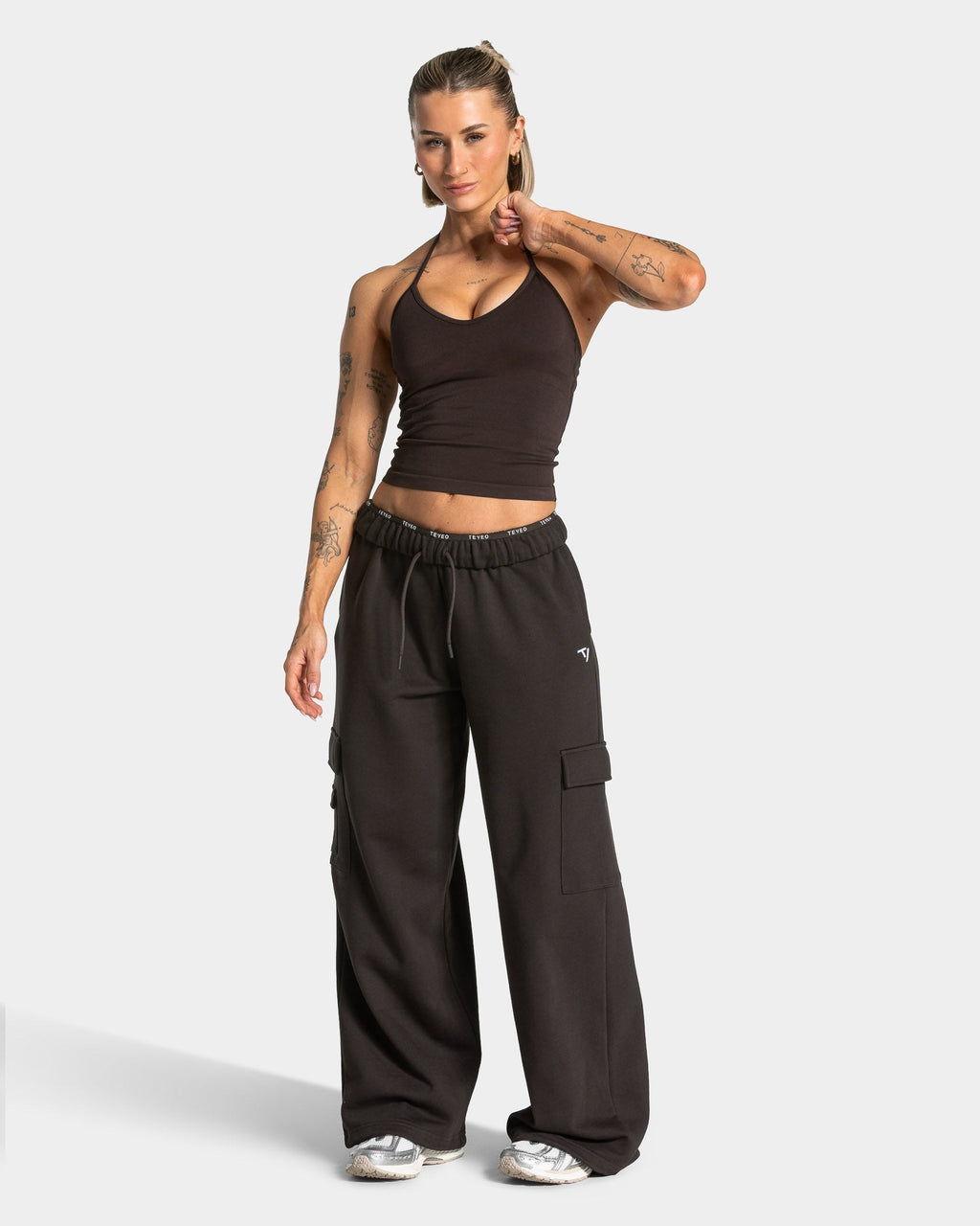 Lift Wide Leg Cargo Jogger "Dark Chocolate"