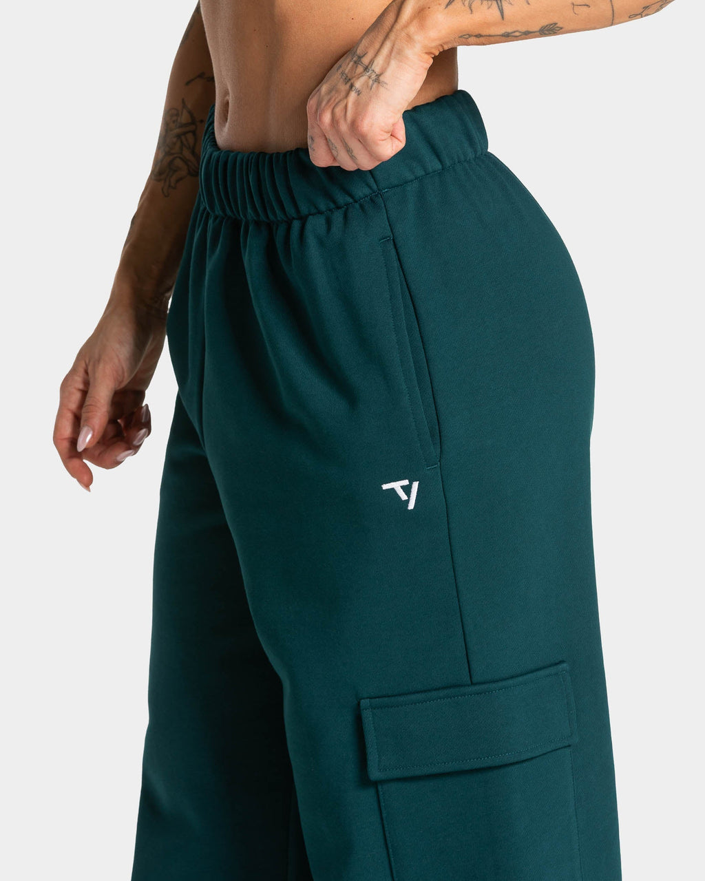 Lift Wide Leg Cargo Jogger "Teal"