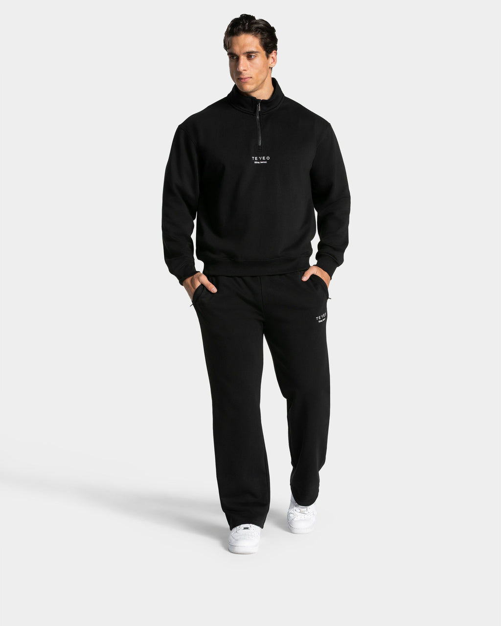 Lifting Journey Half Zip Sweater "Schwarz"