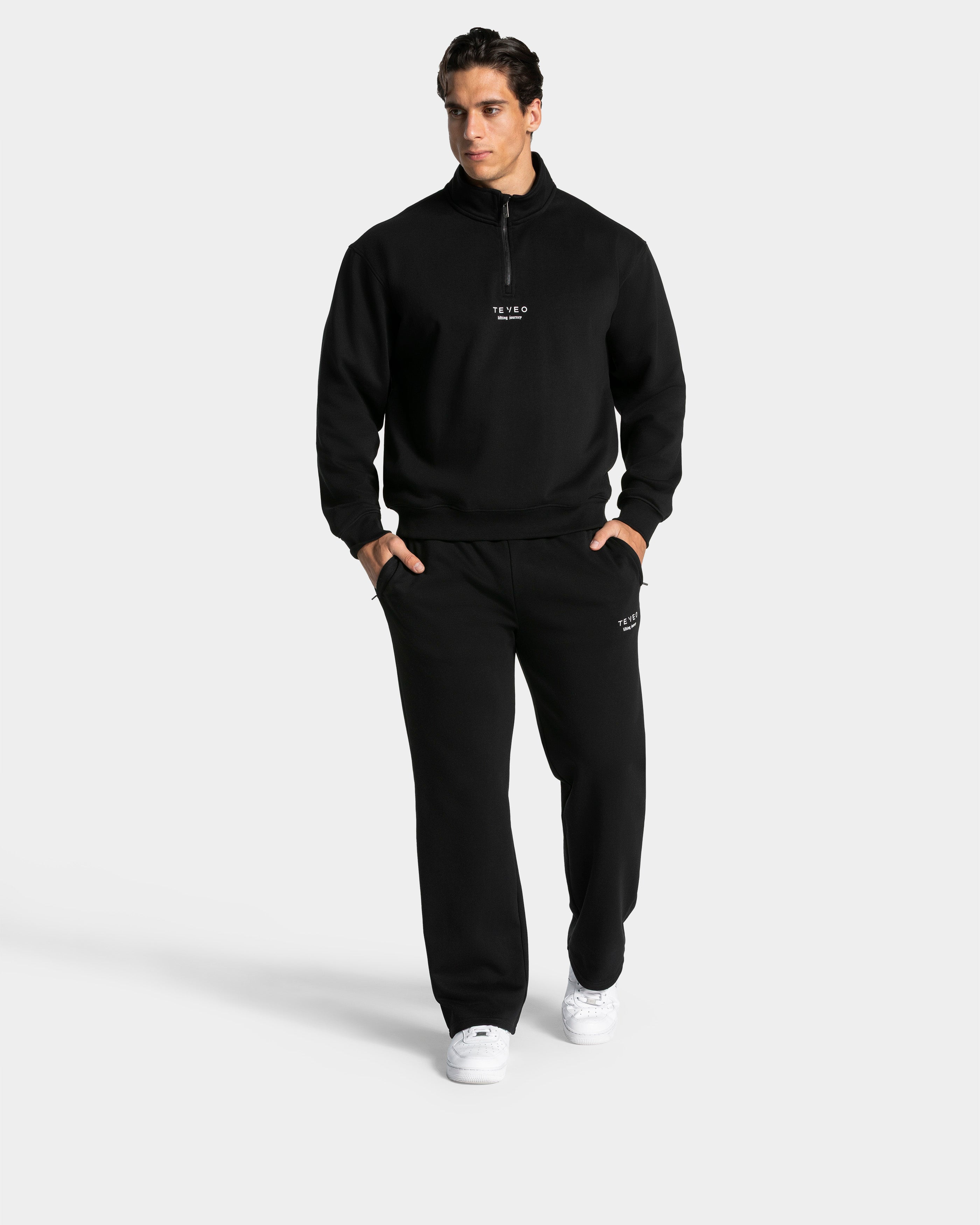 Lifting Journey Half Zip Sweater "Schwarz"