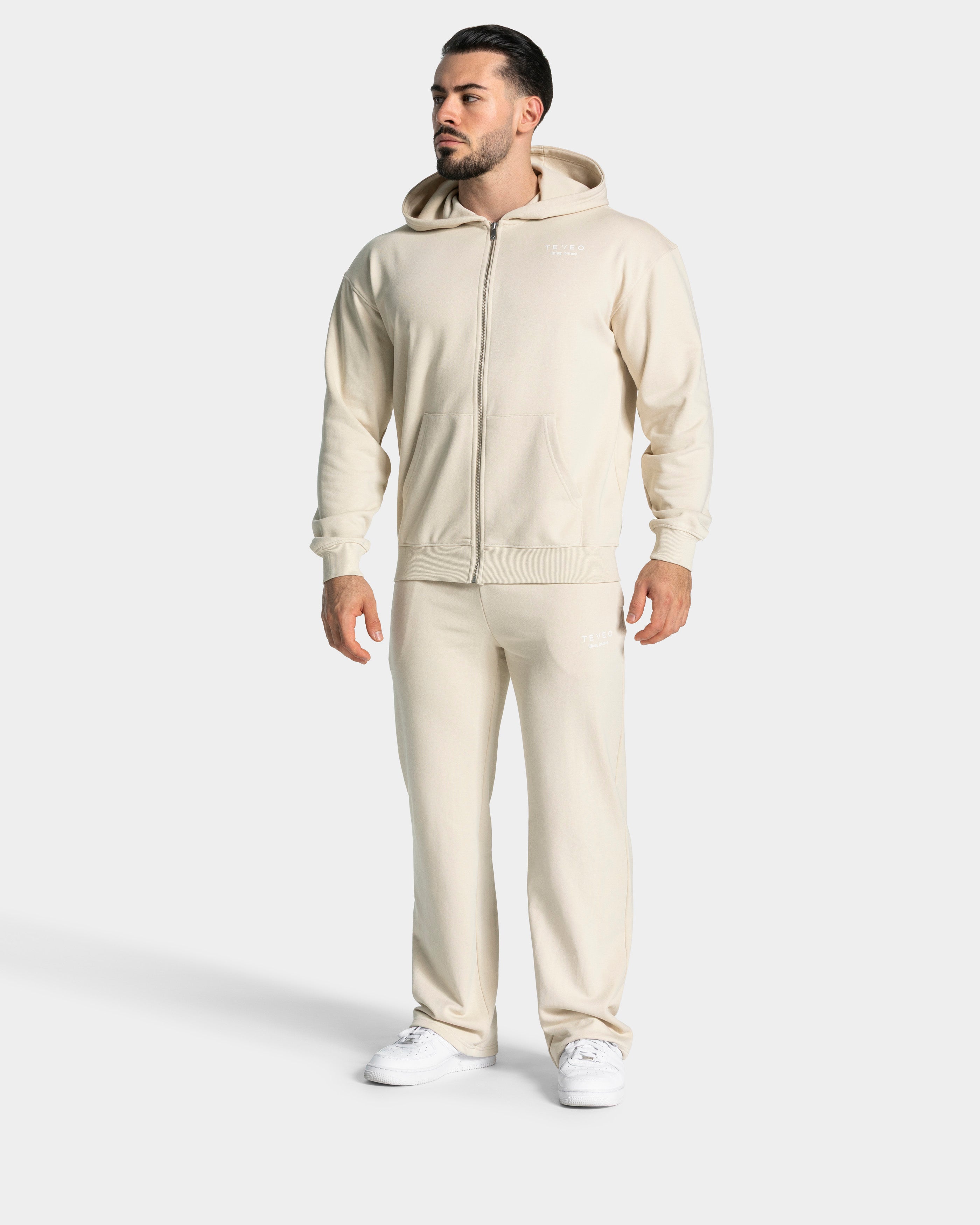 Lifting Journey Zip Hoodie "Cream"