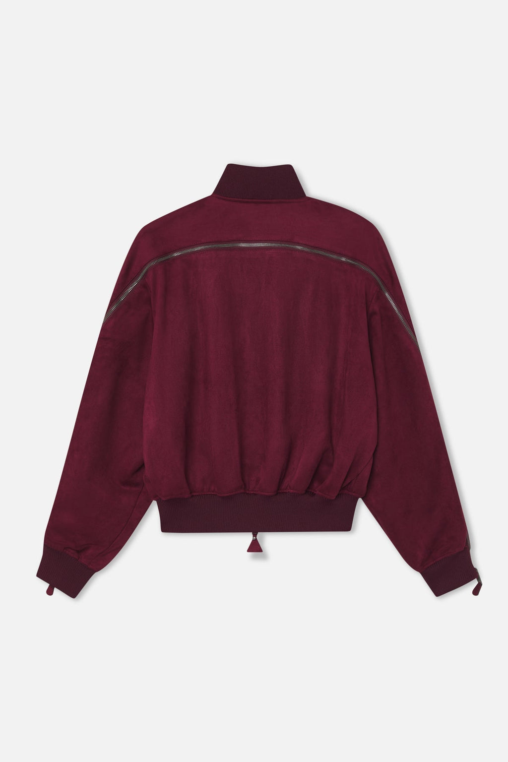 Lisbon Burgundy Bomber Jacket