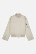 London Ecru Bomber Jacket