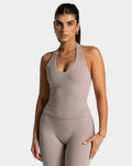Luxmotion Neckholder Top "Stone"