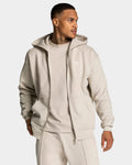 Contrastline Zip Jacke "Cream"