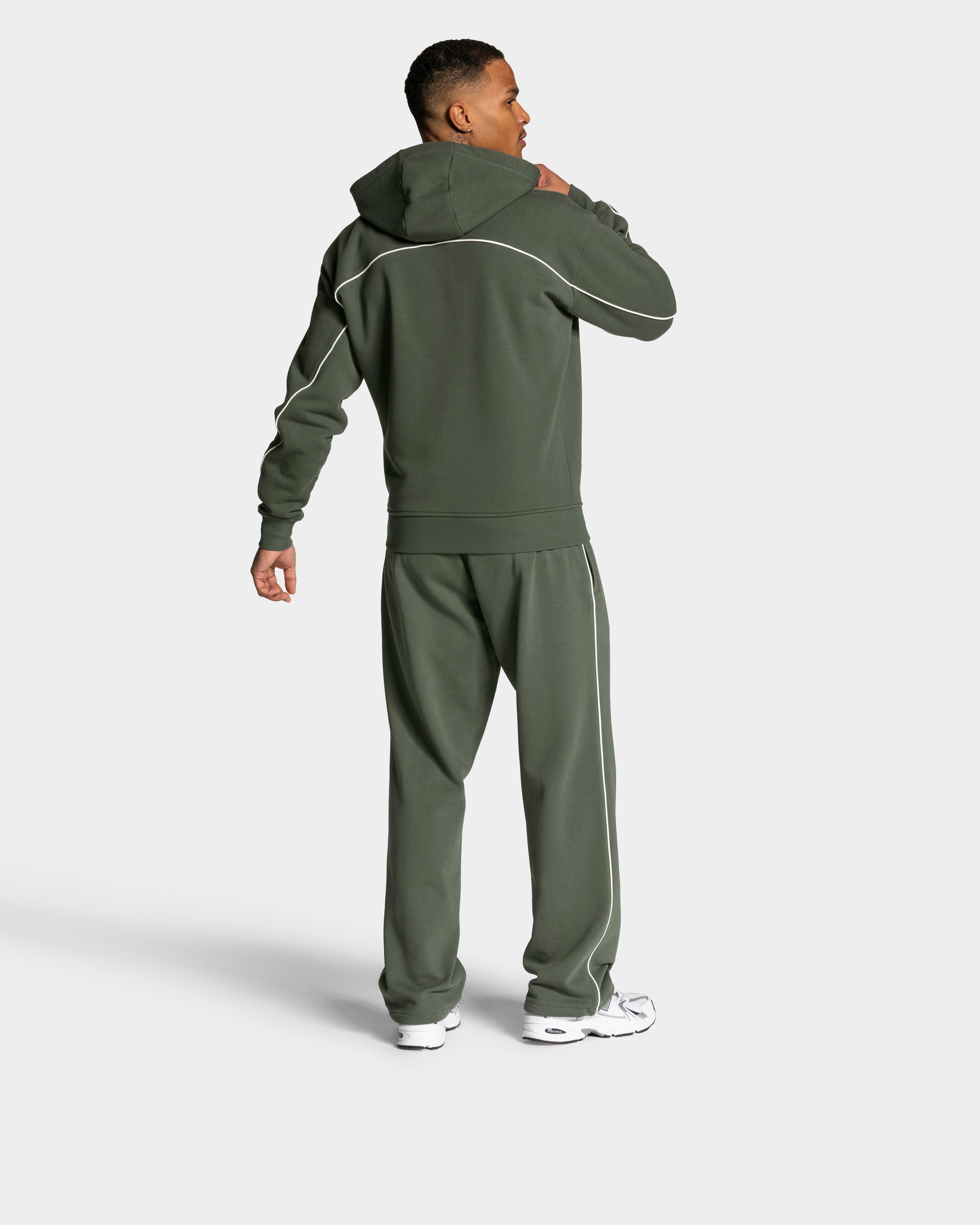 Contrastline Zip Jacke "Khaki"