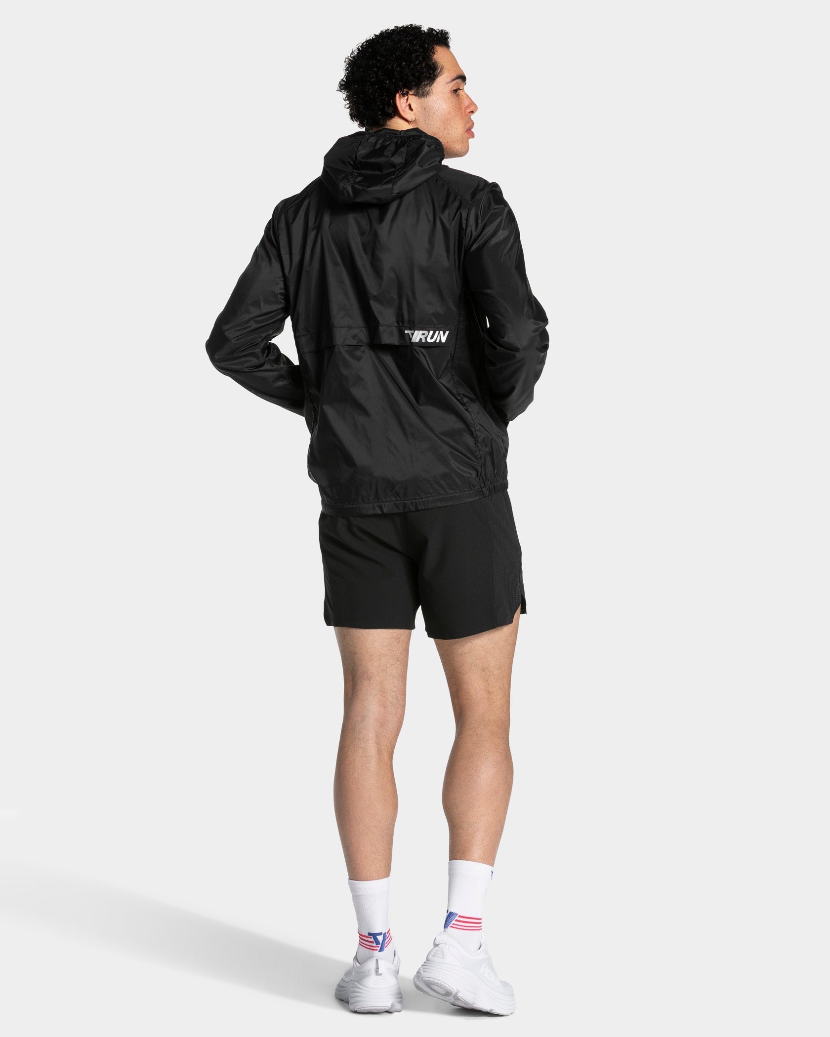 RUN Lightweight Zip Jacke "Schwarz"