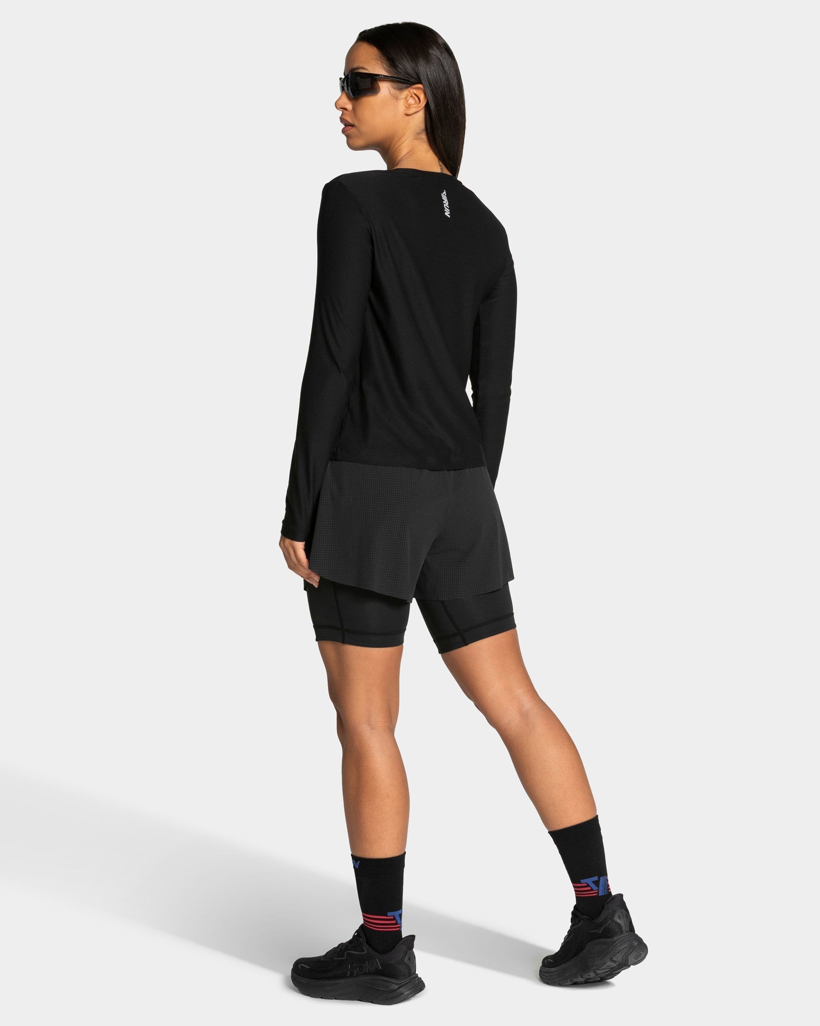 RUN 2in1 Shorts 8 Inch "Schwarz"