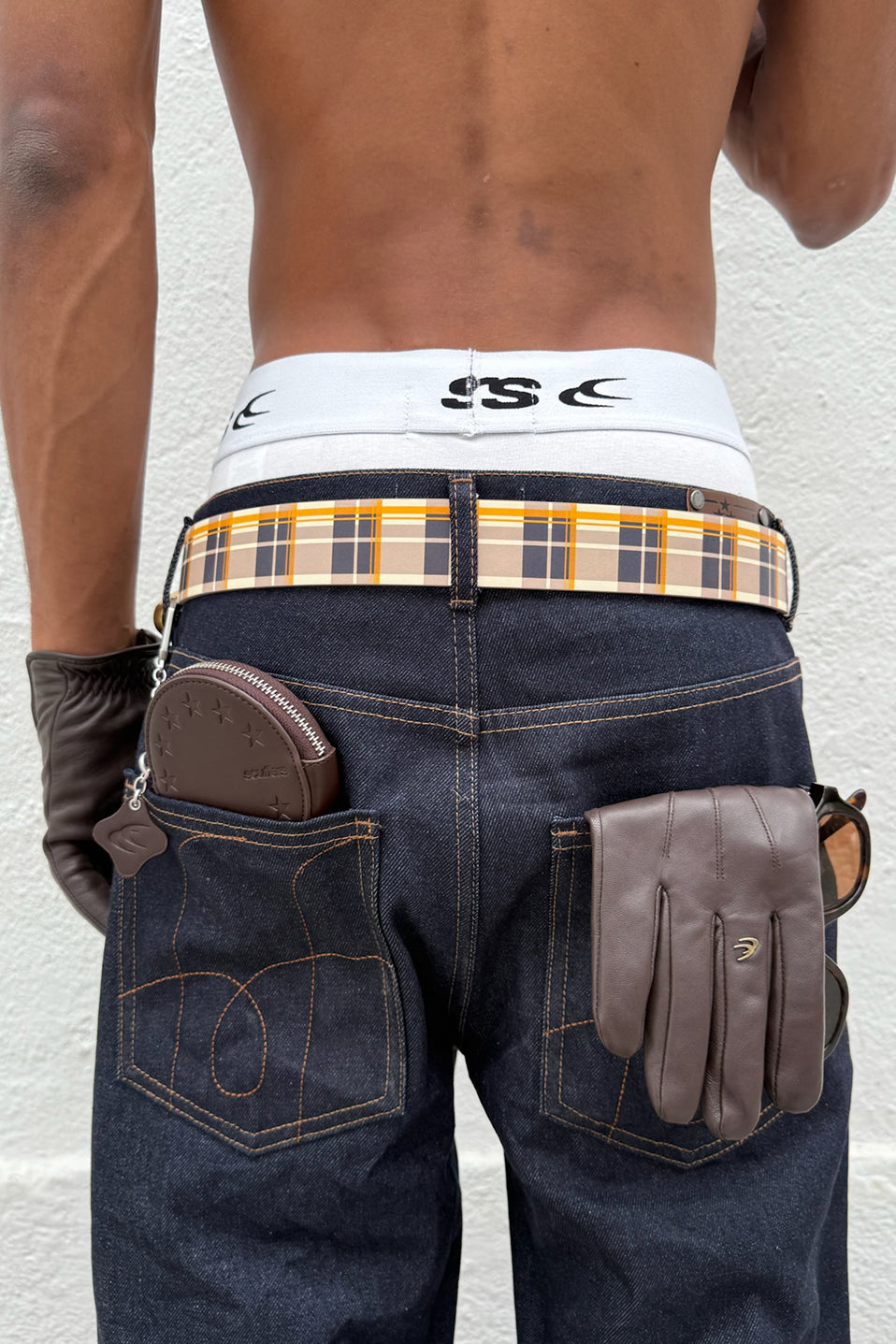 Leather Brown Gloves