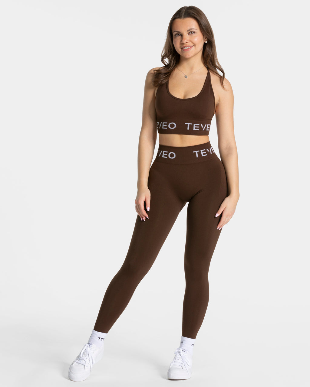 Signature Covert Scrunch Leggings "Dunkelbraun"