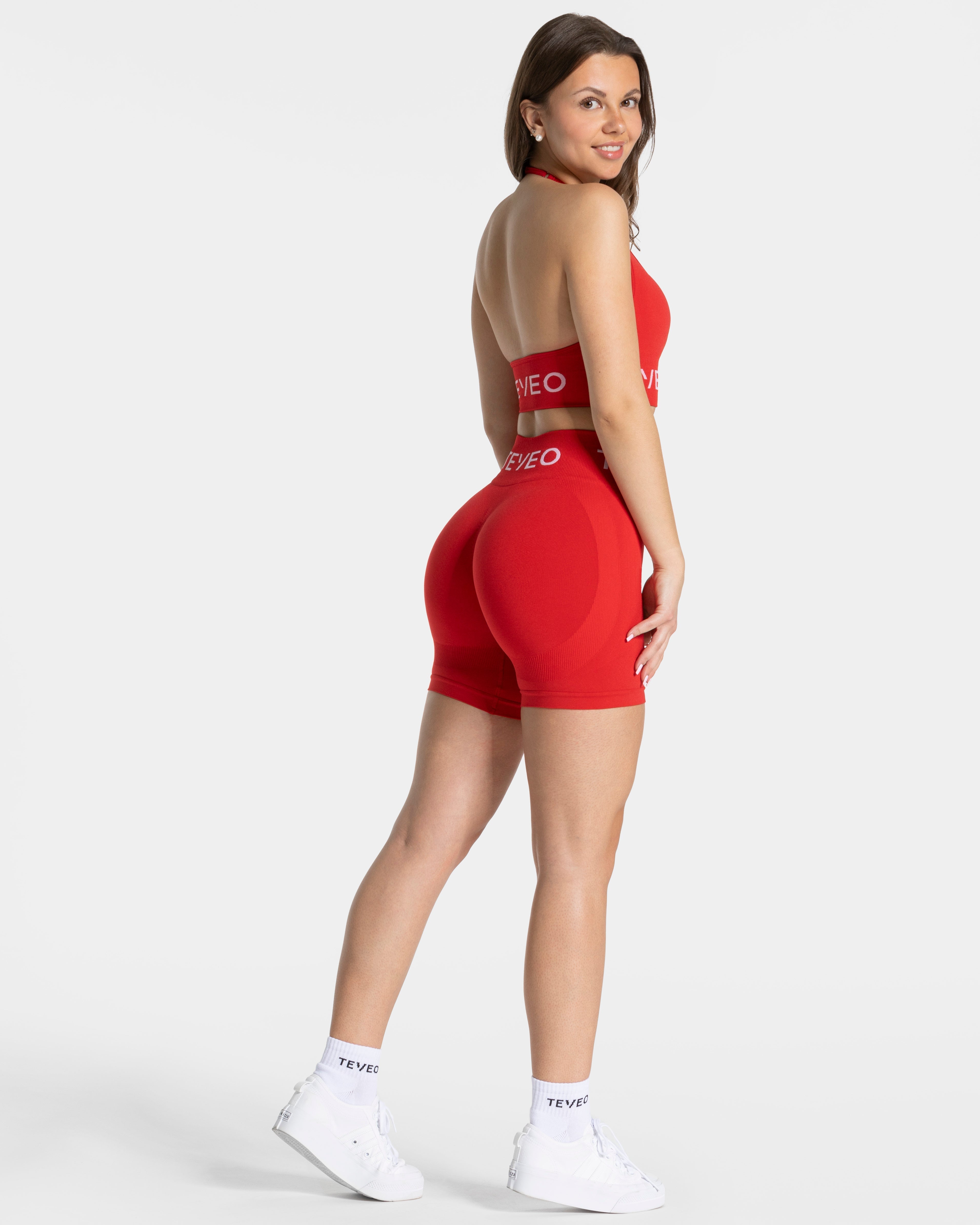 Signature Scrunch Shorts "Rot"