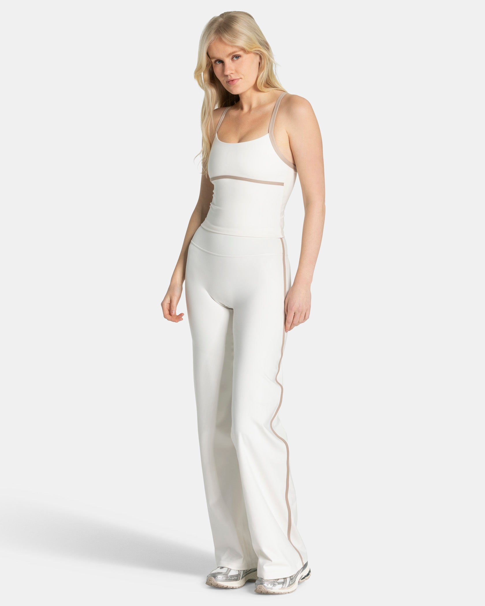 Soft Straight Leg Pants Regular "Off White"