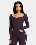 Soft Ribbed Longsleeve "Blackberry"