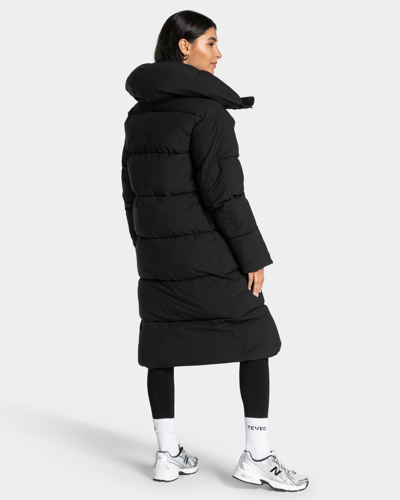 Studio Puffer Mantel "Schwarz"