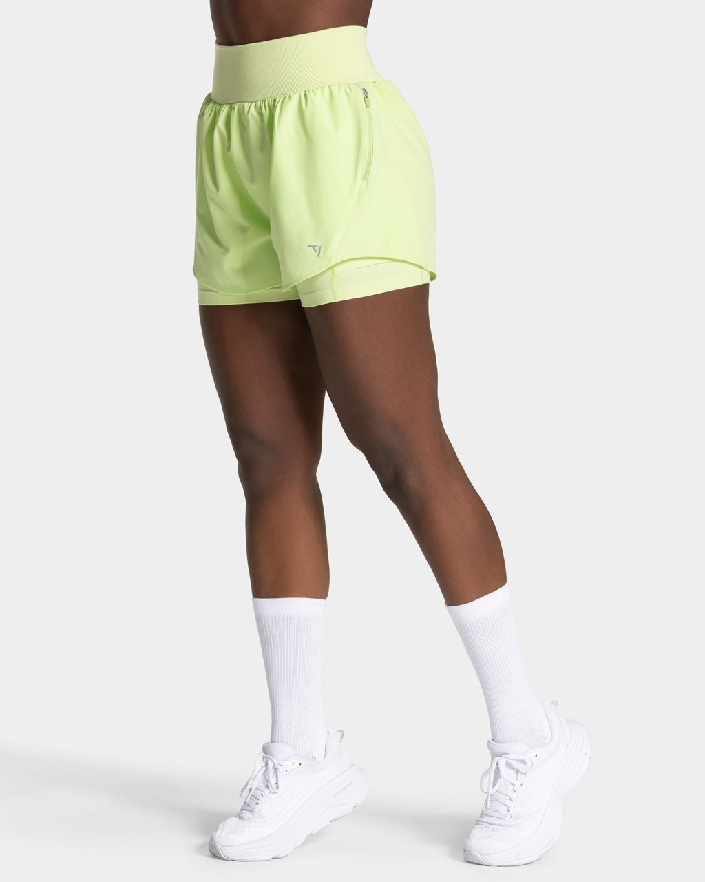 END Running Socken (2er-Pack) "Weiß - Limelight"