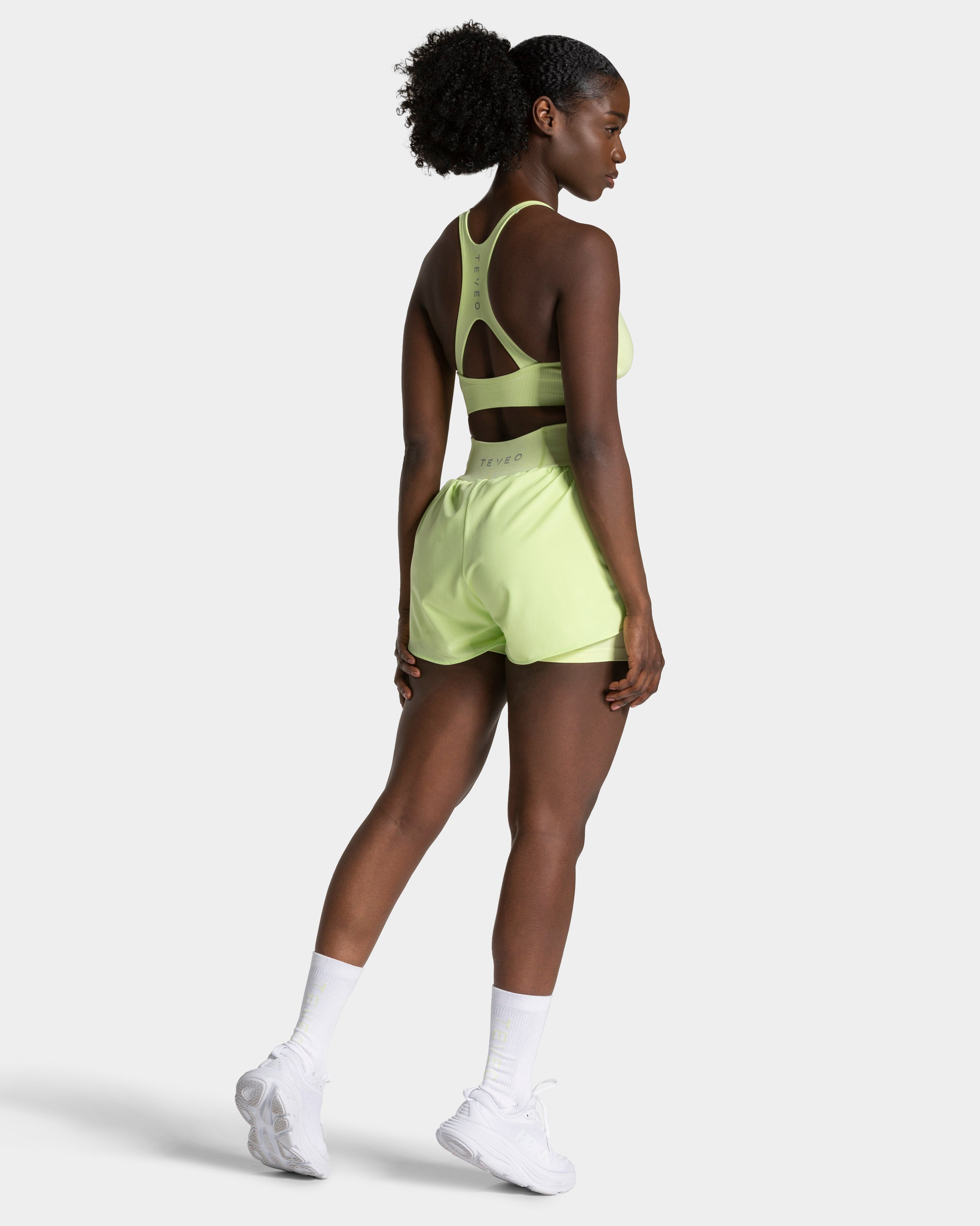 END Running Socken (2er-Pack) "Weiß - Limelight"