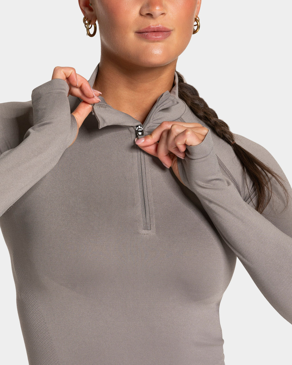 END Running Half Zip "Smoke"