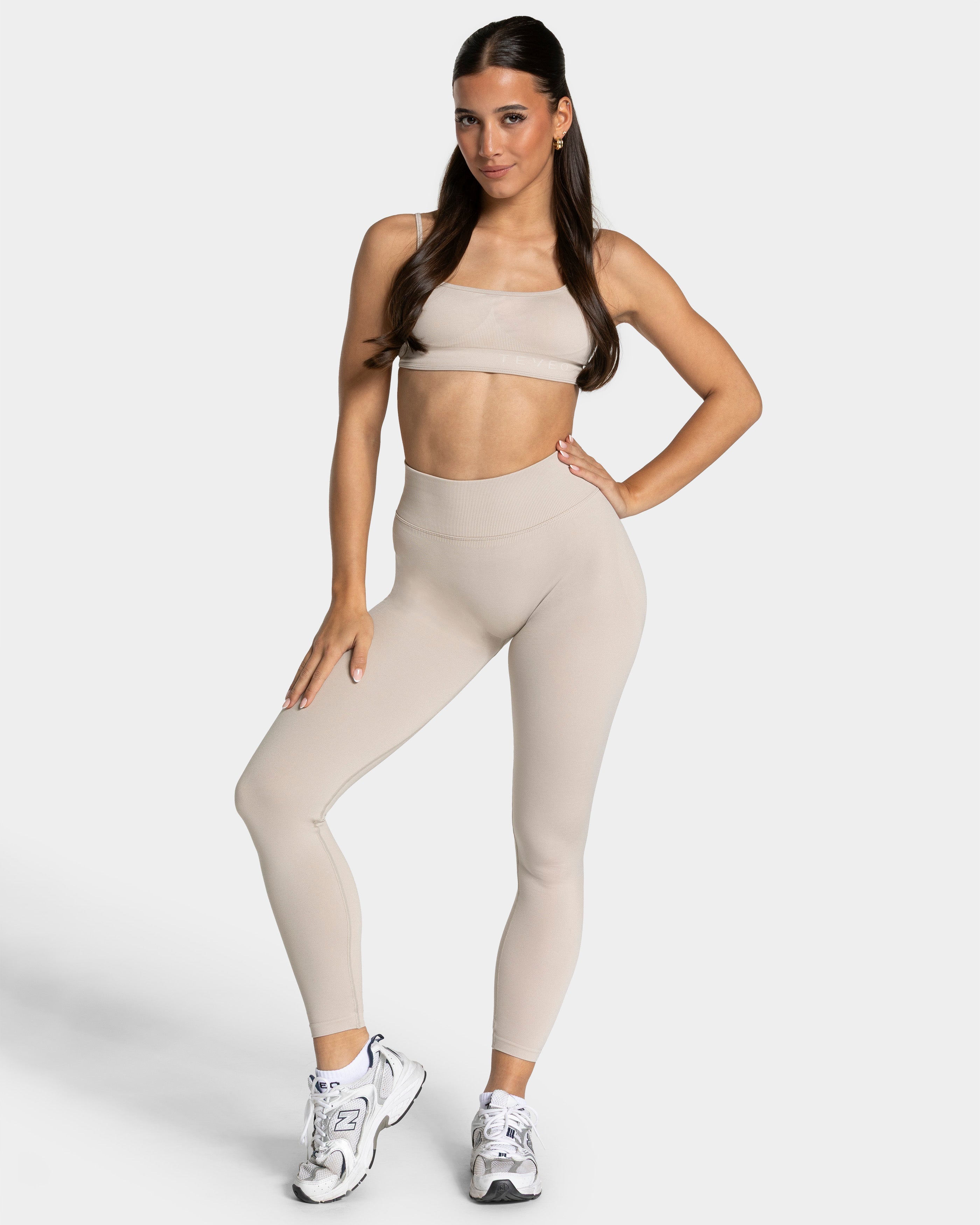 Femme Sculpt Scrunch Leggings "Cream"