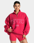 Femme Half Zip Sweater "Berry"