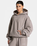 Contrastline Hooded Sweater "Stone"