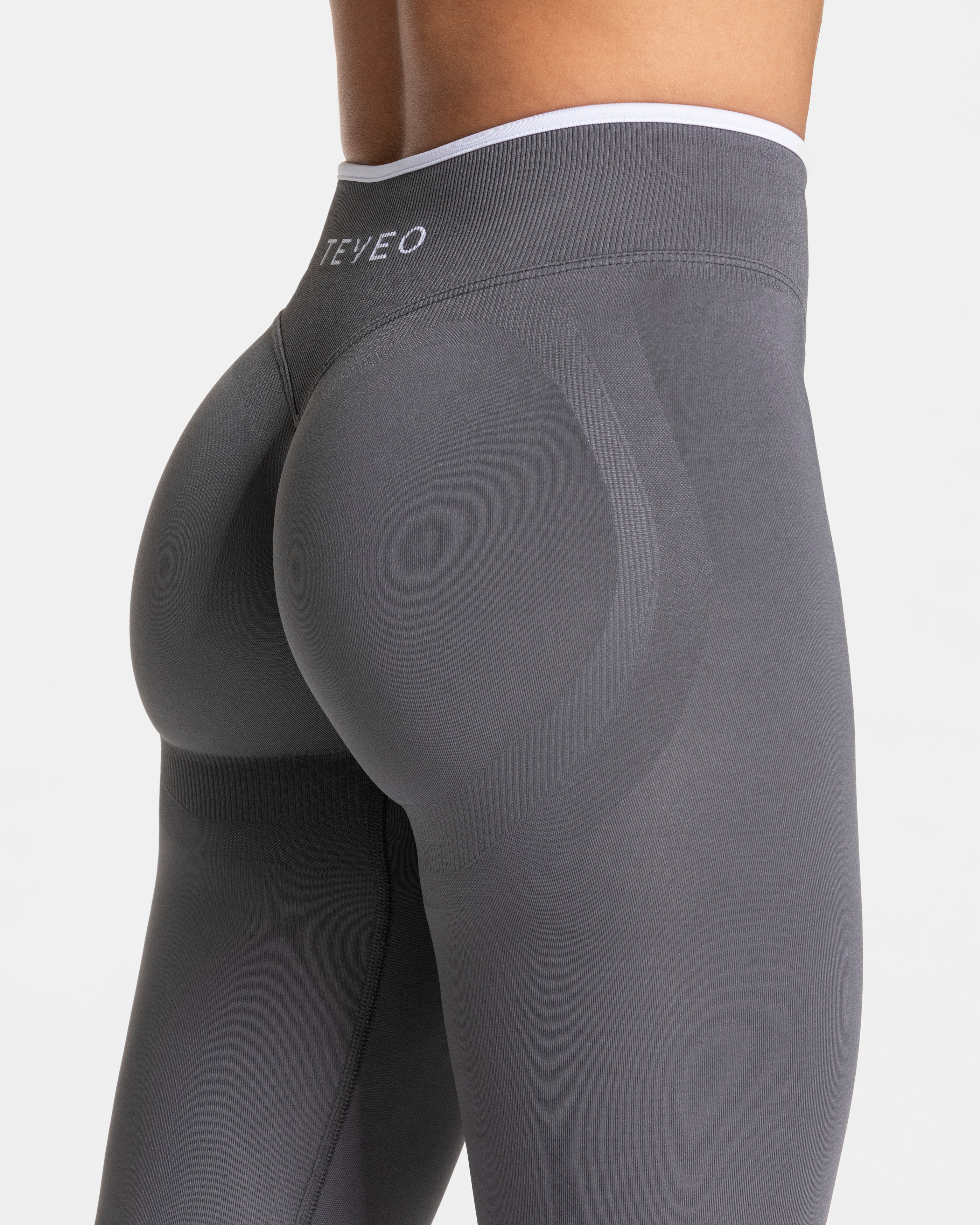 Contrastline Sculpt Scrunch Leggings "Graphit"