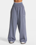Contrastline Wide Leg Jogger "Eisgrau"