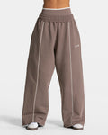 Contrastline Wide Leg Jogger "Mokka"