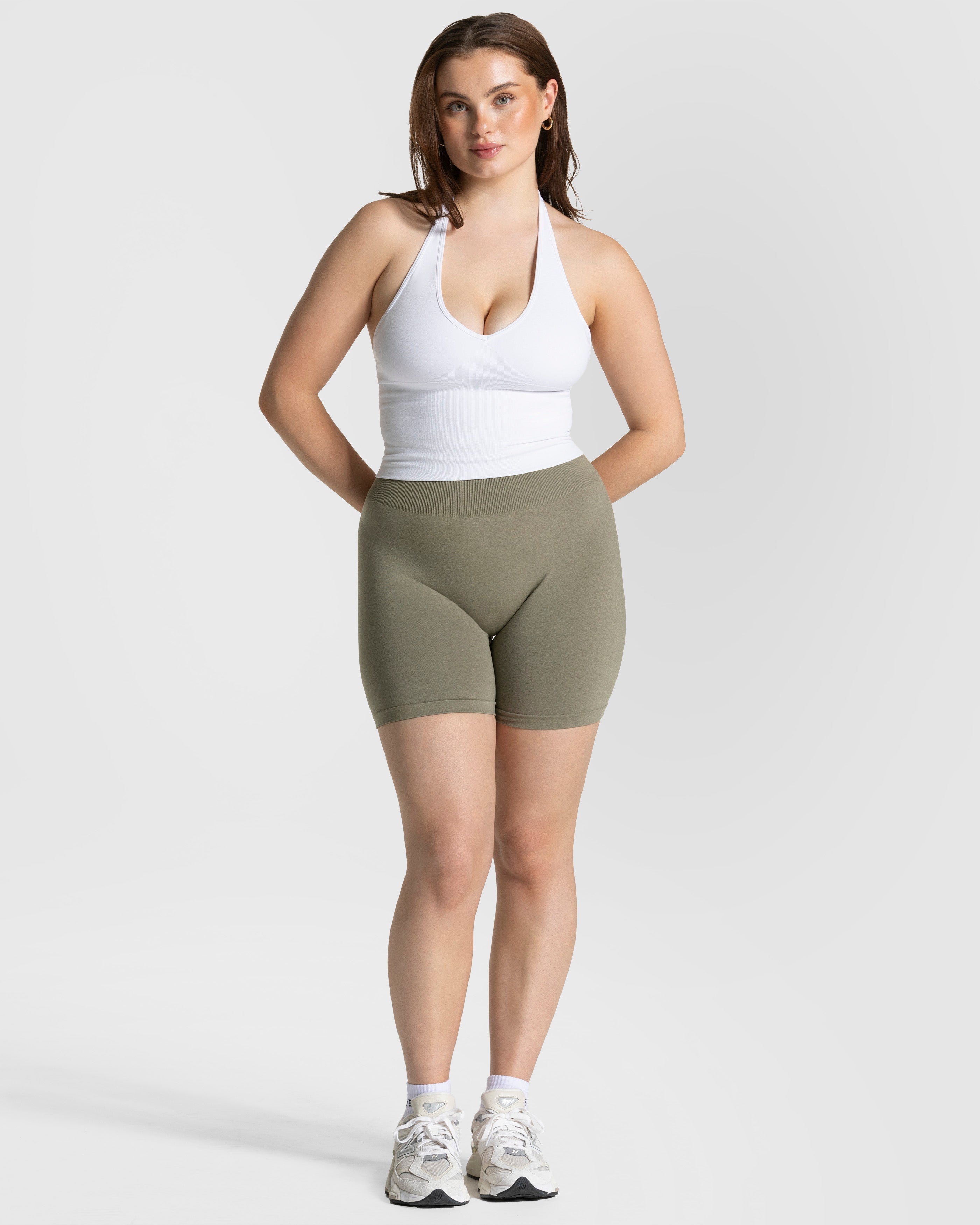 Timeless Pro Neckholder Top  "Weiß"