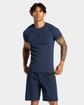Workout Ribbed T-Shirt "Midnight"