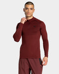 Workout Seamless Half Zip Longsleeve "Merlot"