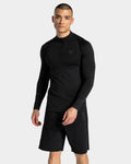 Workout Seamless Half Zip Longsleeve "Schwarz - Anthrazit"