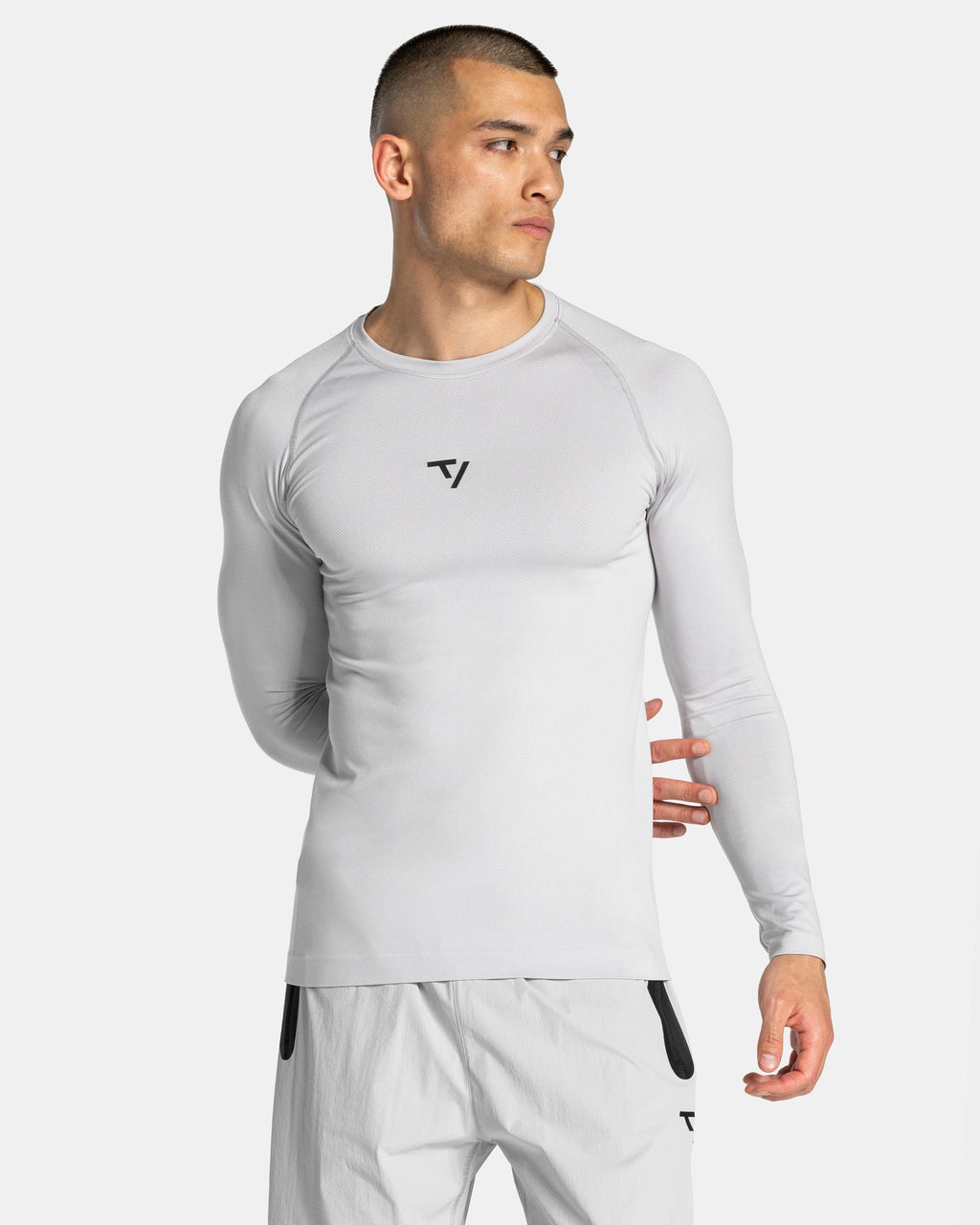 Workout Seamless Longsleeve "Hellgrau"