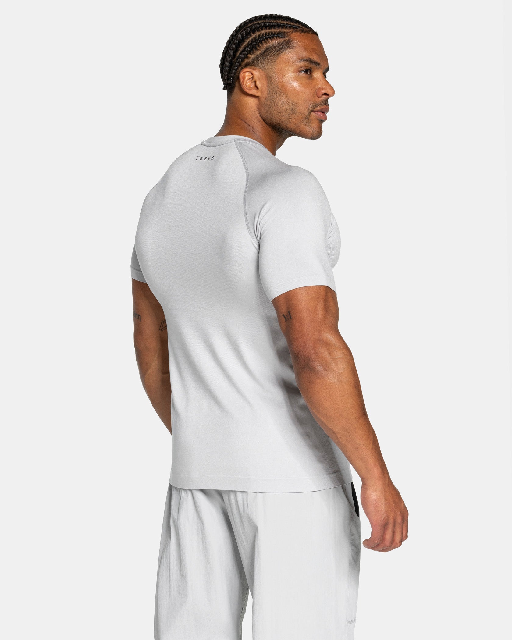Workout Seamless T-Shirt "Hellgrau"