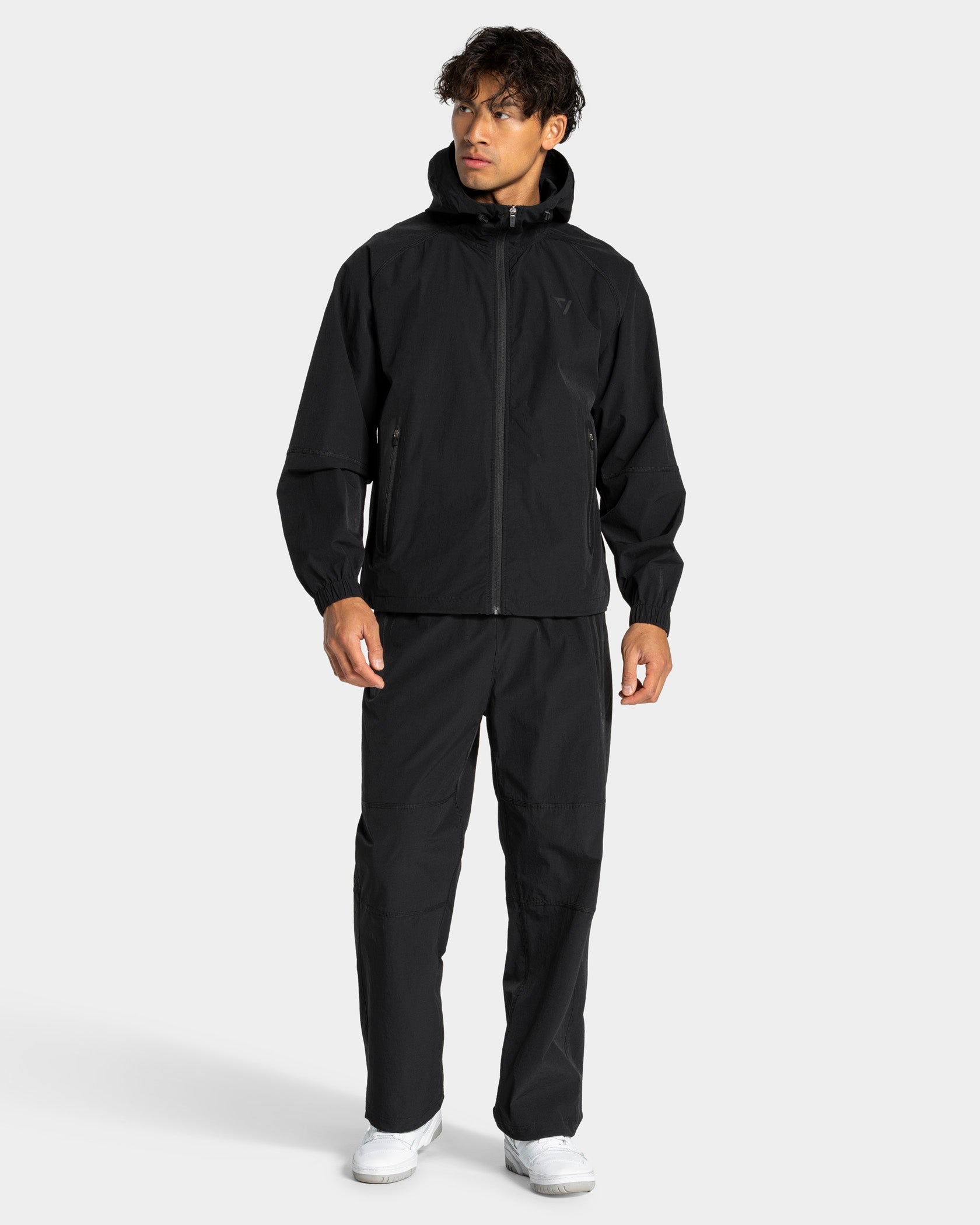 Workout Zip Jacke "Schwarz"