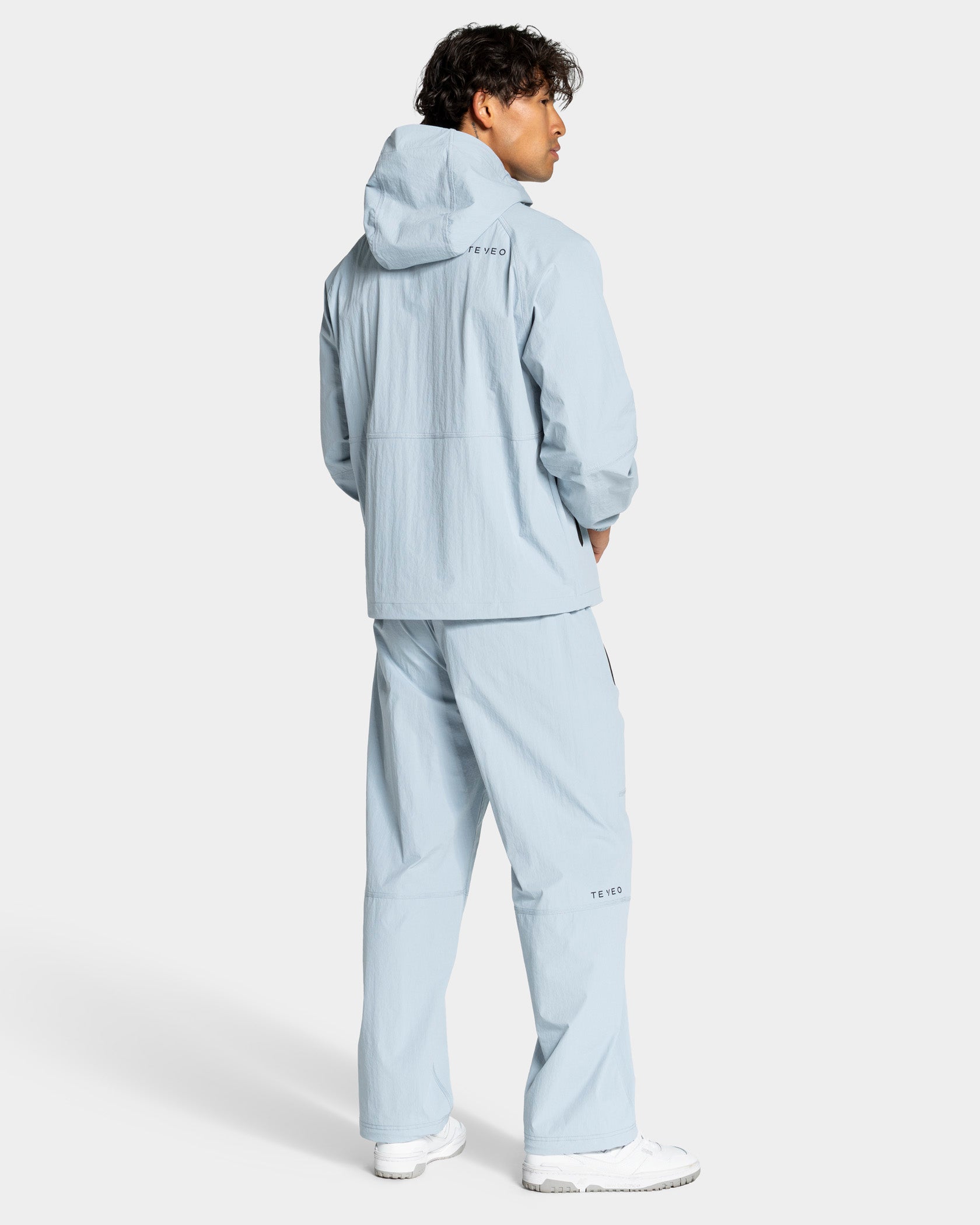 Workout Zip Jacke "Stahlblau"