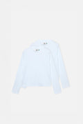Interlock White Longsleeve T-Shirt Pack