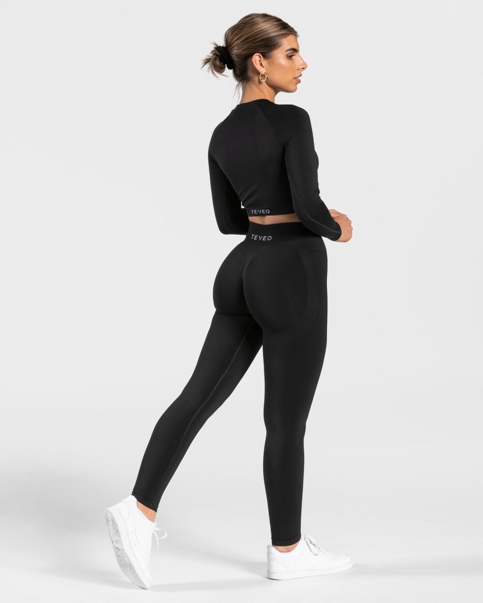Charming Scrunch Leggings "Schwarz"