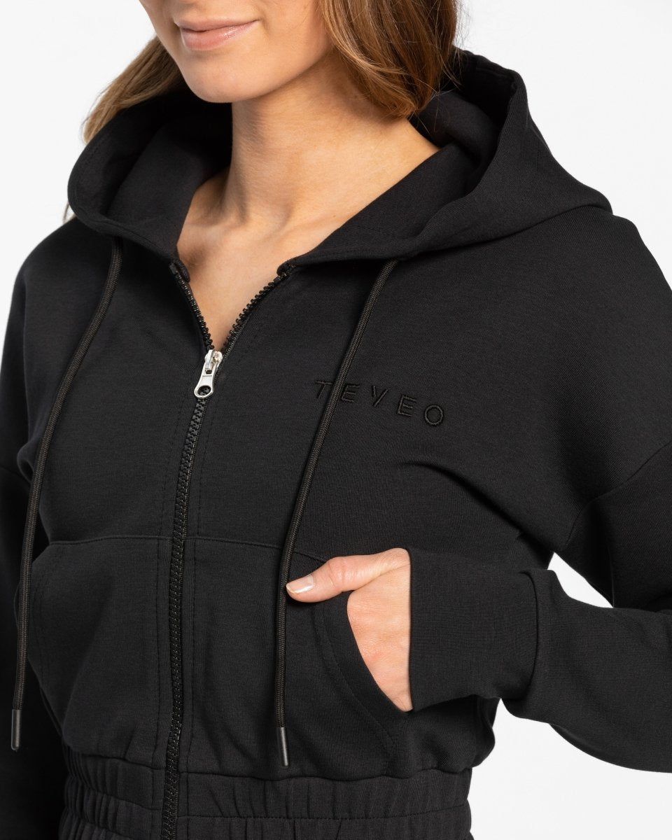 Classic Zip Hoodie "Schwarz"