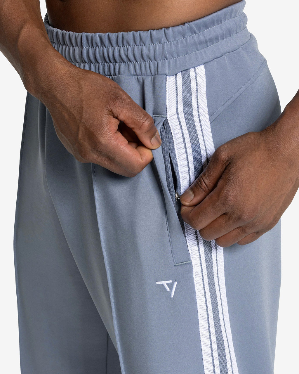 Club Straight Leg Jogger "Stahlblau"