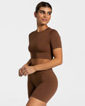 Sensation Crop Top "Karamell" - TEVEO